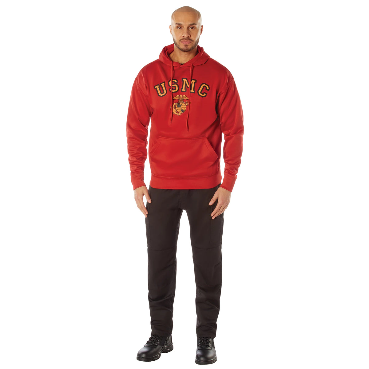 Rothco USMC Eagle, Globe, and Anchor Pullover Hooded Sweatshirt - Rothco 92221