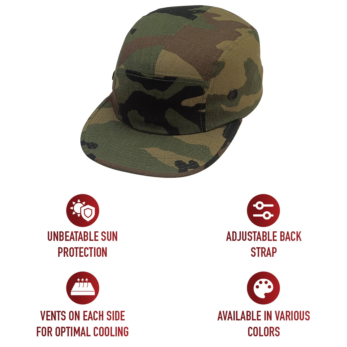 Rothco 5 Panel Street Cap - Rothco 9500