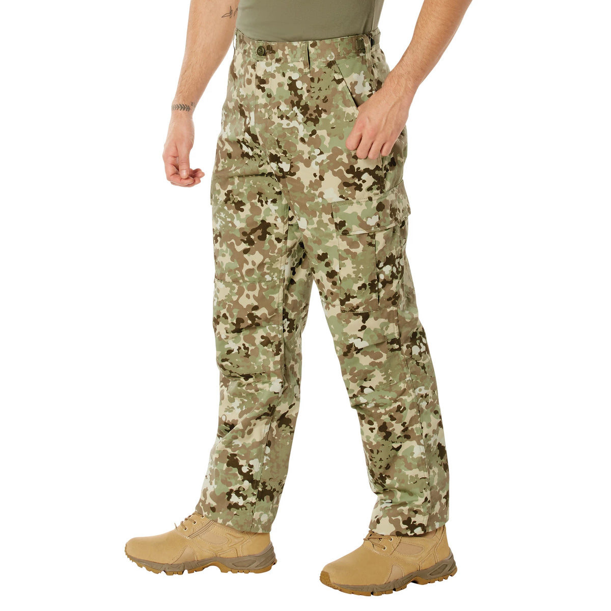 Rothco Camo Tactical BDU Pants - Rothco 95471-TTC-L