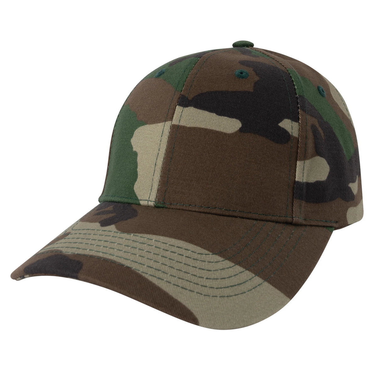 Rothco Kid's Camo Low Profile Cap - Woodland Camo - Rothco 9600