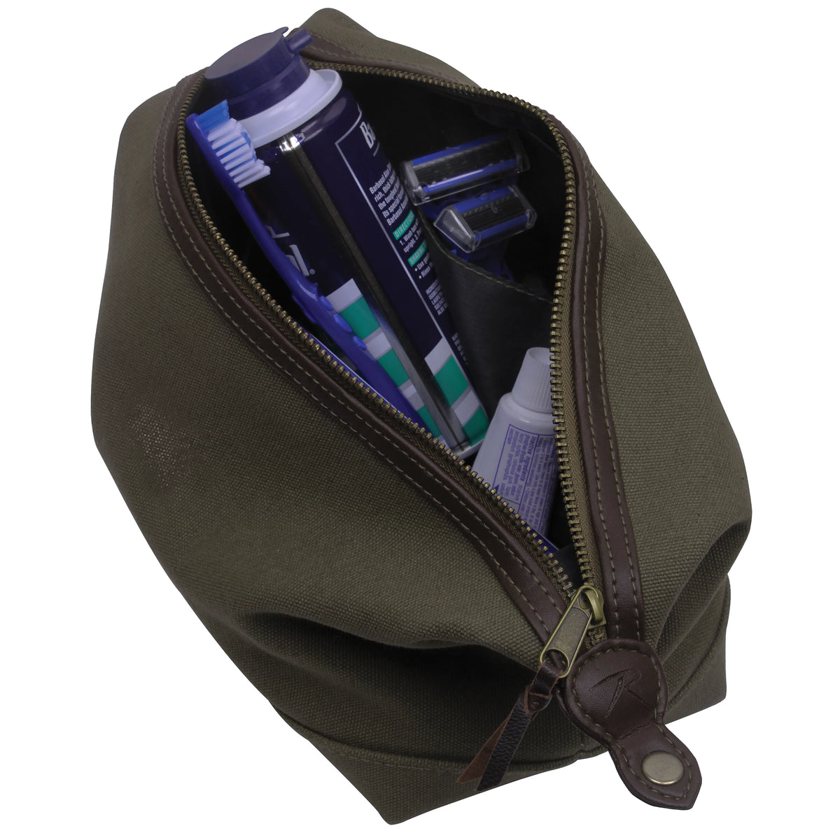 Rothco Canvas & Leather Travel Kit - Rothco 9866