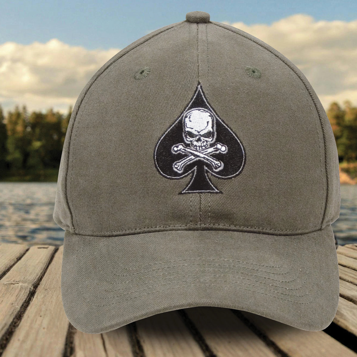 Black Ink Death Spade Low Profile Insignia Cap - Rothco 9884
