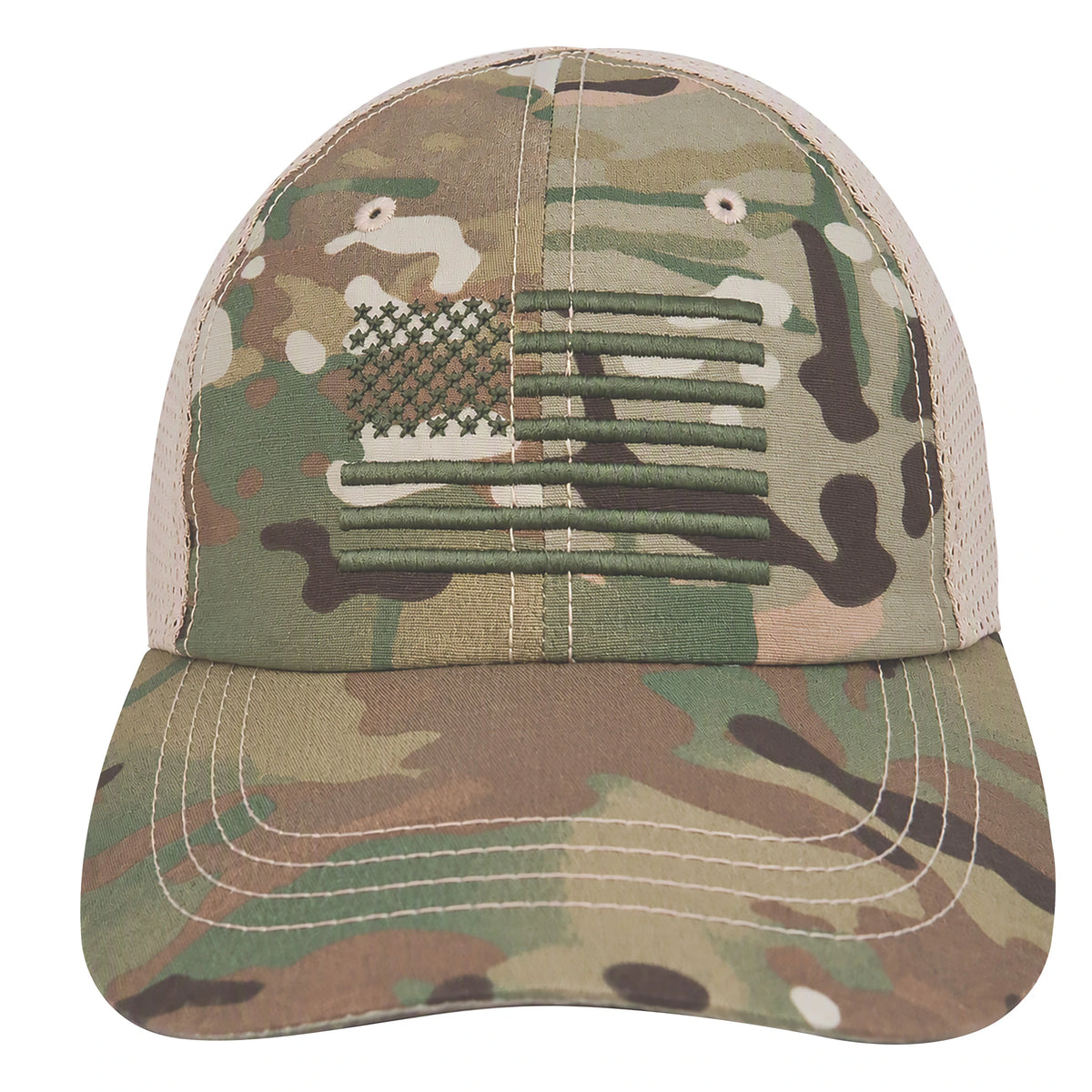 Rothco Tactical Mesh Back Cap With Embroidered US Flag - Rothco 9955