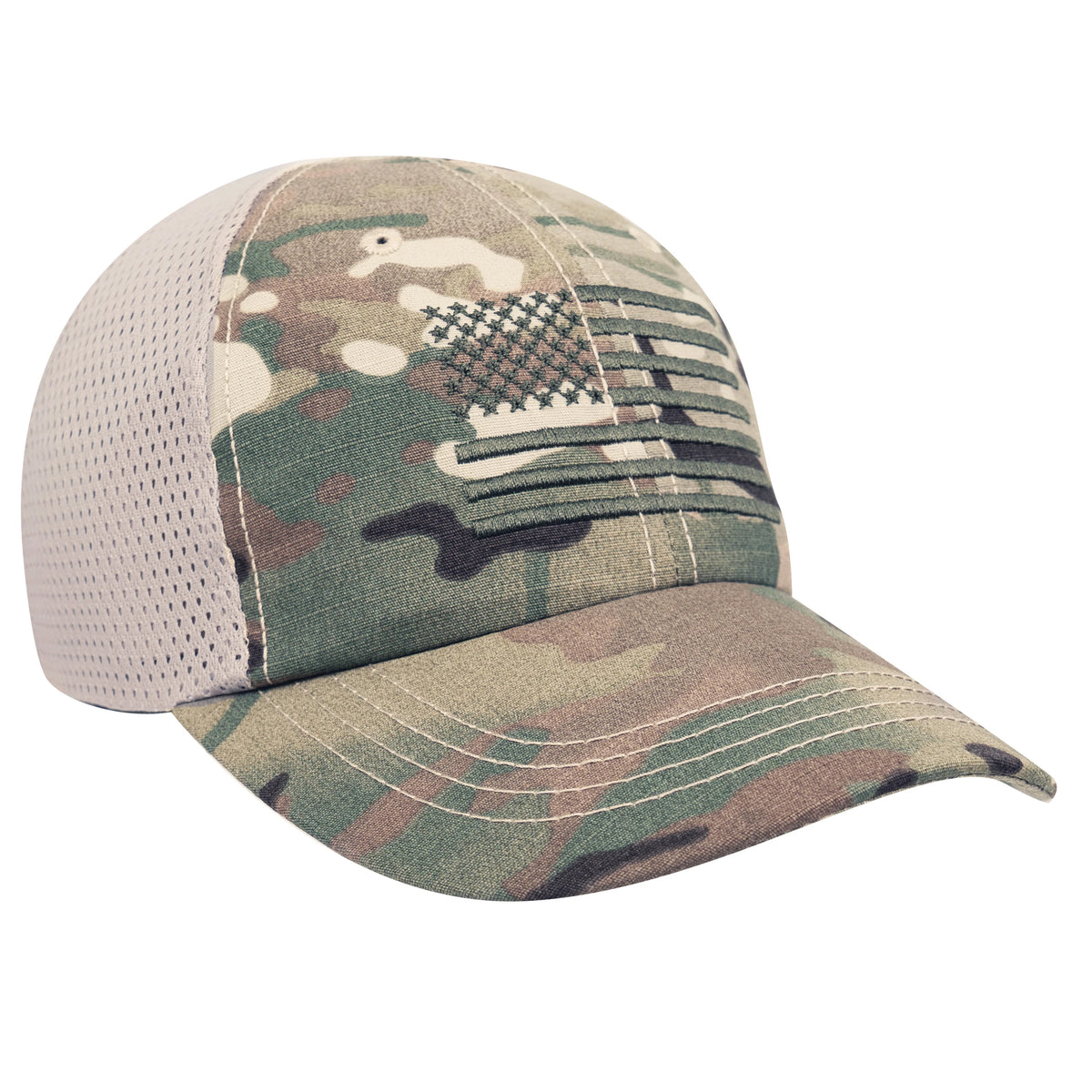 Rothco Tactical Mesh Back Cap With Embroidered US Flag - Rothco 9955