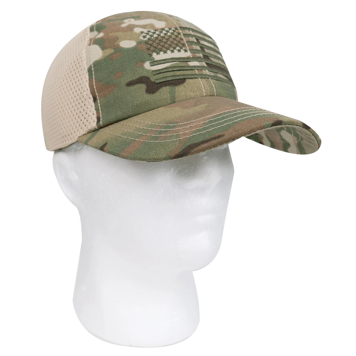 Rothco Tactical Mesh Back Cap With Embroidered US Flag - Rothco 9955