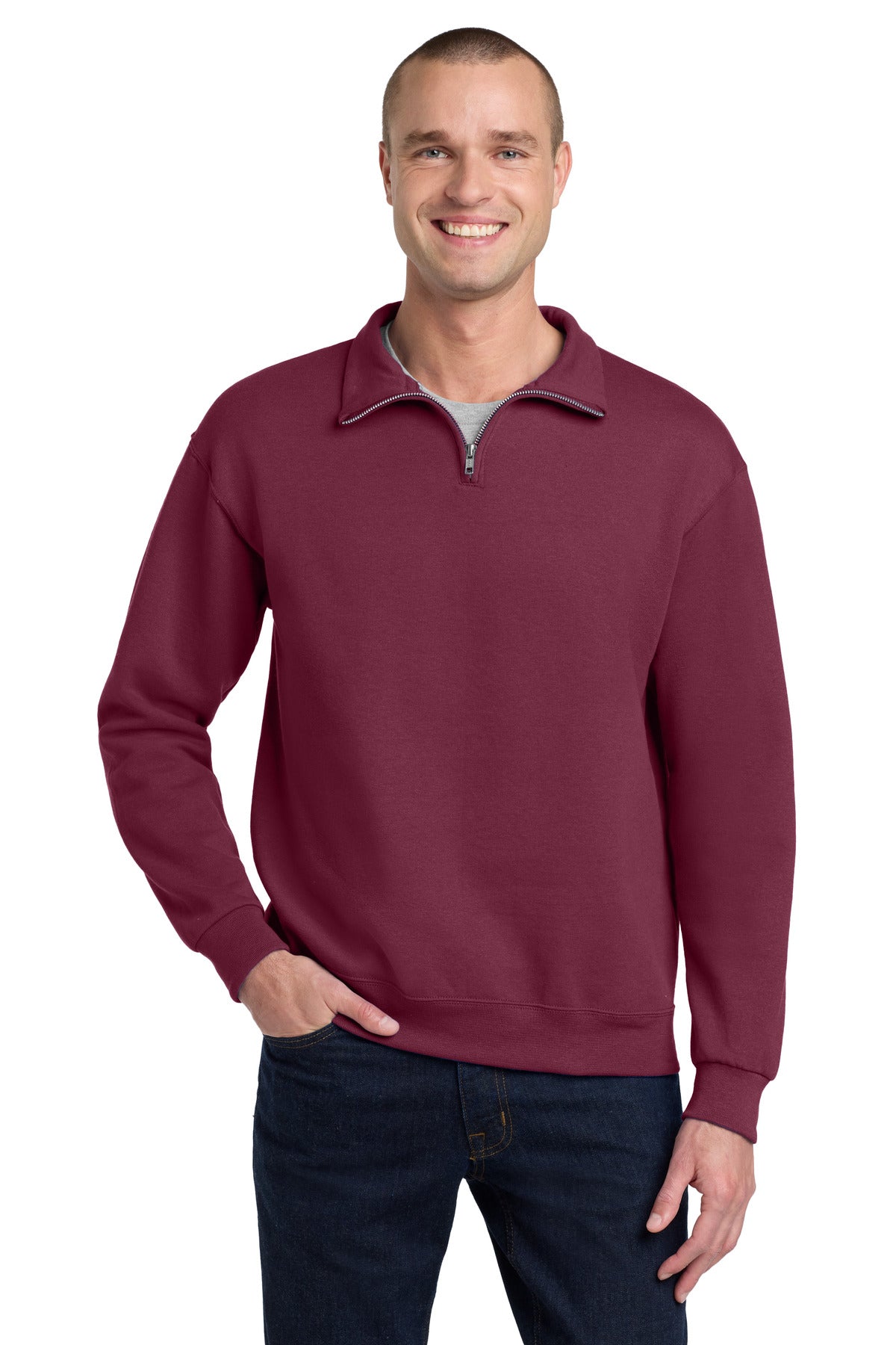 Jerzees® - NuBlend® 1/4-Zip Cadet Collar Sweatshirt. 995M
