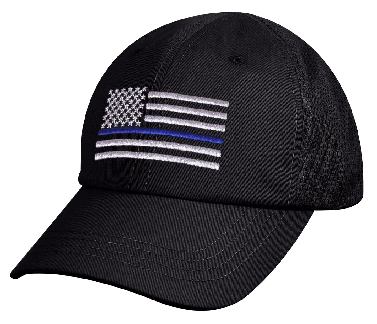 Rothco Tactical Mesh Back Cap With Thin Blue Line Flag - Rothco 9973