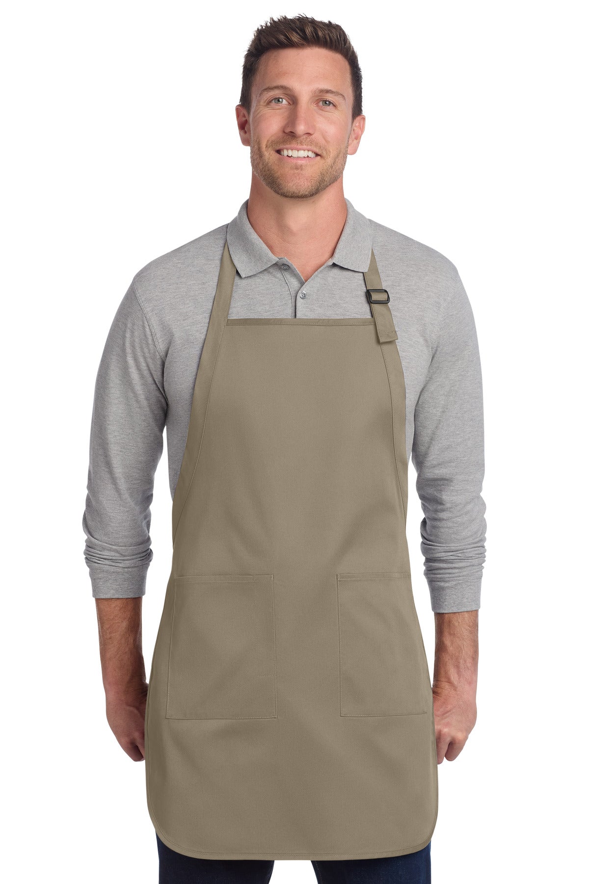 Port Authority ® Full-Length Two-Pocket Bib Apron. A600