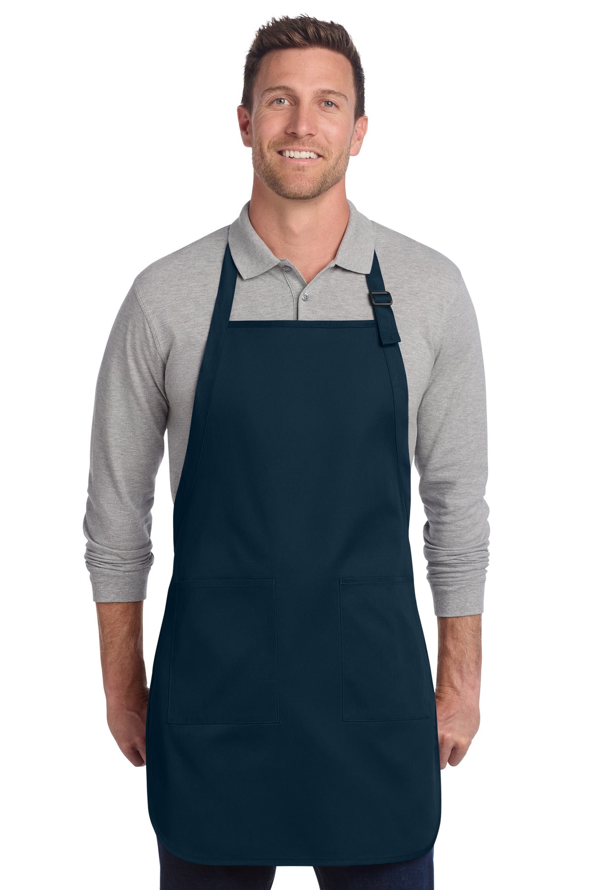 Port Authority ® Full-Length Two-Pocket Bib Apron. A600