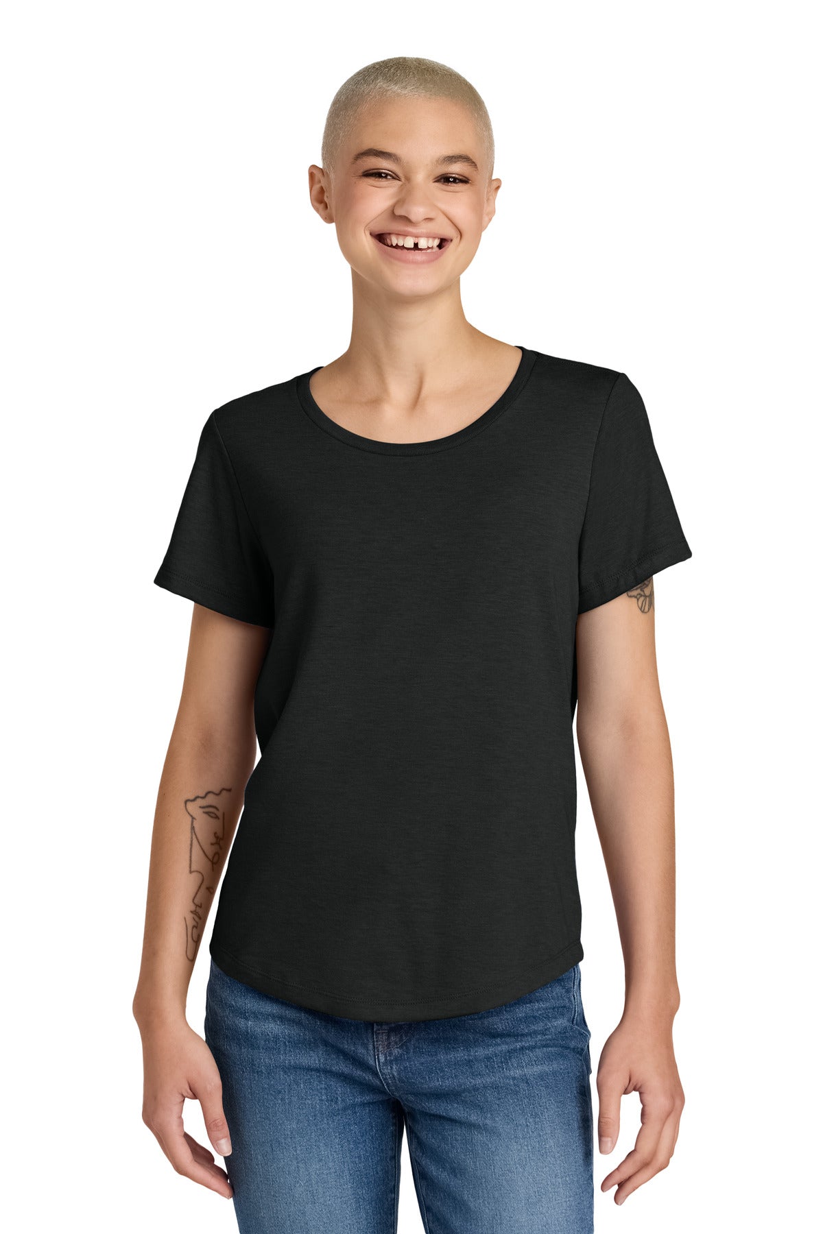 Allmade® Women's Relaxed Tri-Blend Scoop Neck Tee AL2015