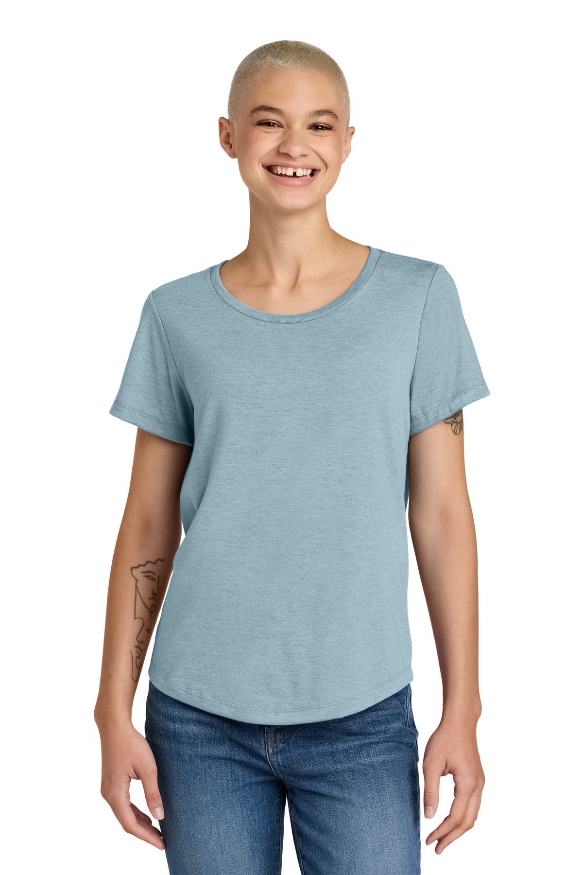 Allmade® Women's Relaxed Tri-Blend Scoop Neck Tee AL2015