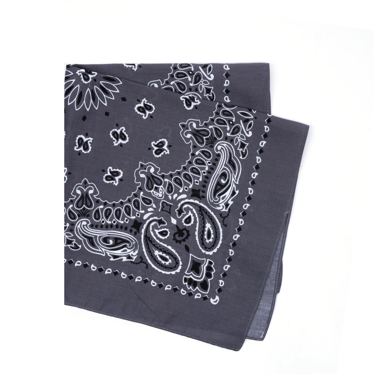 Rothco Trainmen Paisley Bandana – Extra-Large - 27” X 27" - Rothco 4349-GY