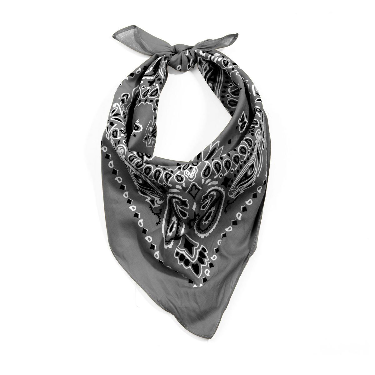 Rothco Trainmen Paisley Bandana – Extra-Large - 27” X 27" - Rothco 4349-GY