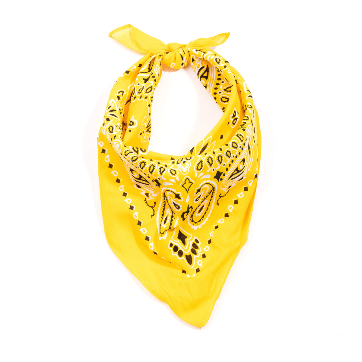 Rothco Trainmen Paisley Bandana – Extra-Large - 27” X 27" - Rothco ##4349-YELLOW