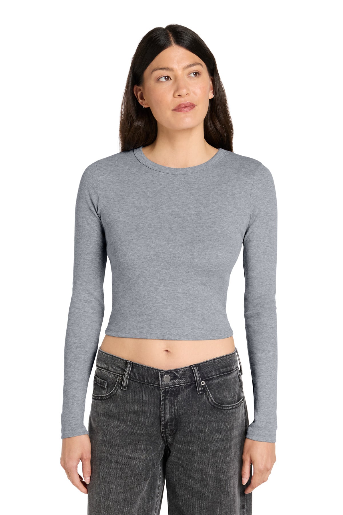 BELLA+CANVAS® Women's Micro Rib Long Sleeve Baby Tee BC1501