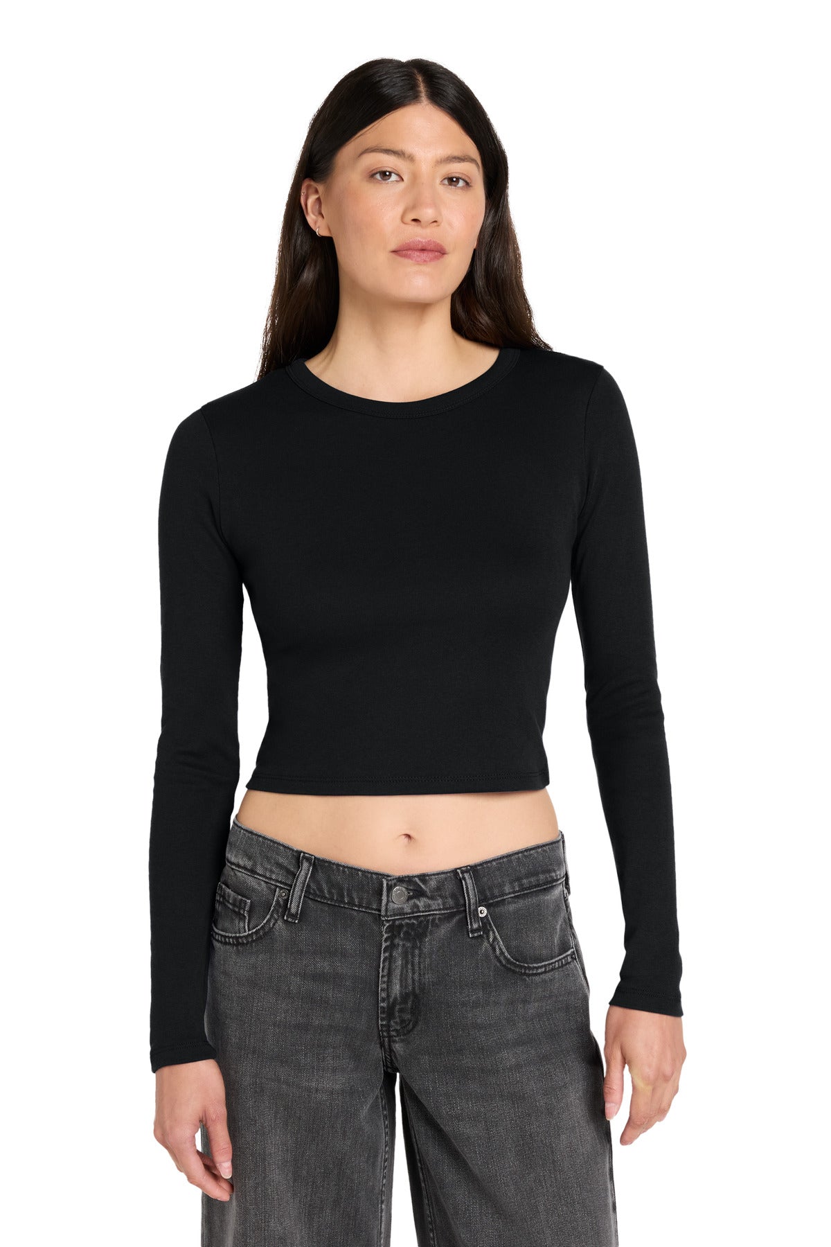 BELLA+CANVAS® Women's Micro Rib Long Sleeve Baby Tee BC1501