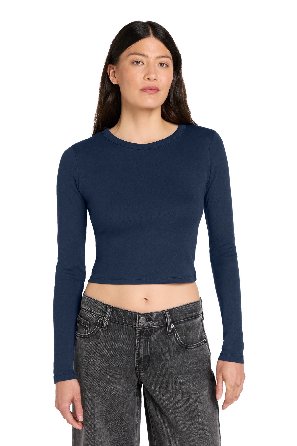 BELLA+CANVAS® Women's Micro Rib Long Sleeve Baby Tee BC1501