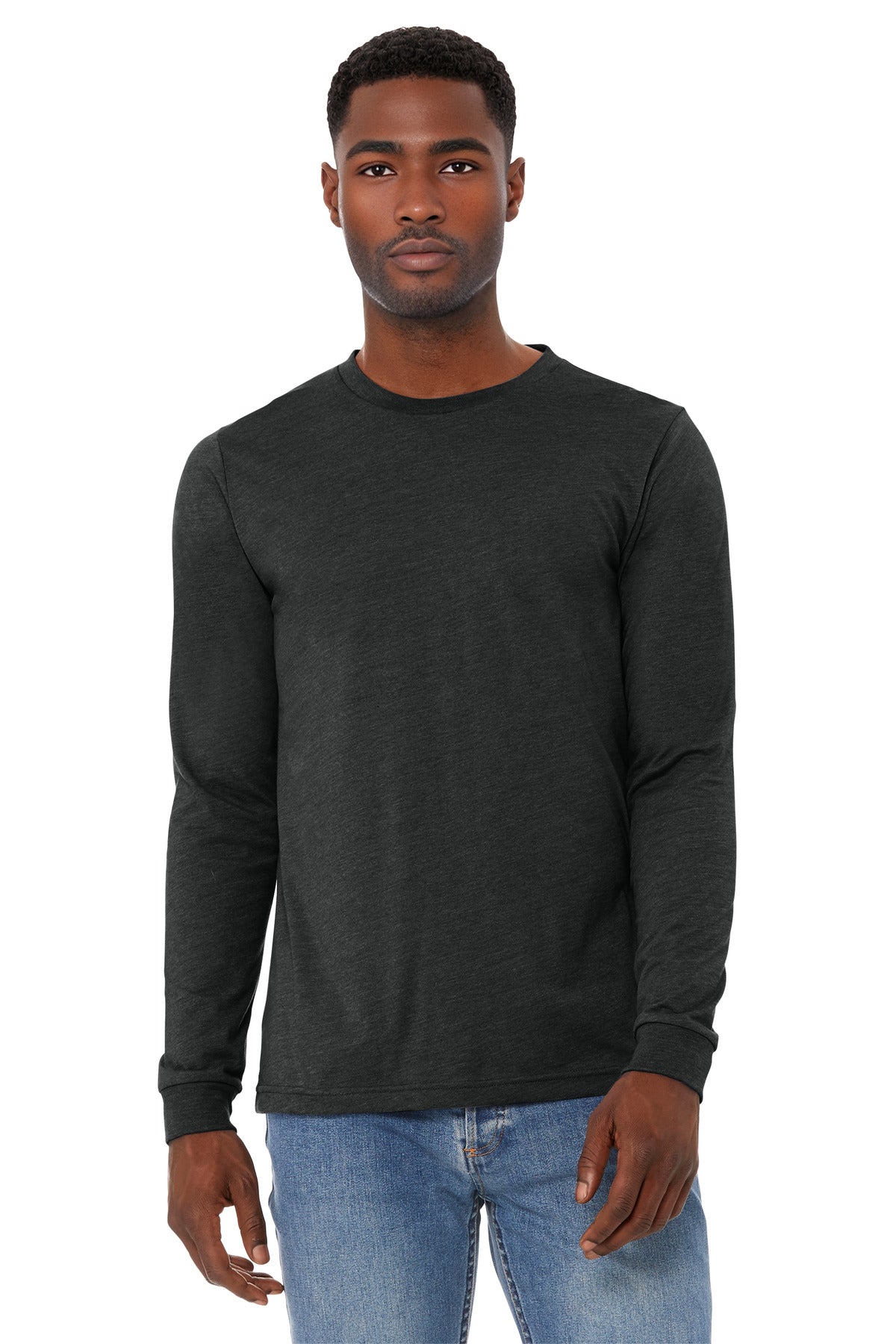BELLA+CANVAS® Unisex Heather CVC Long Sleeve Tee BC3501CVC