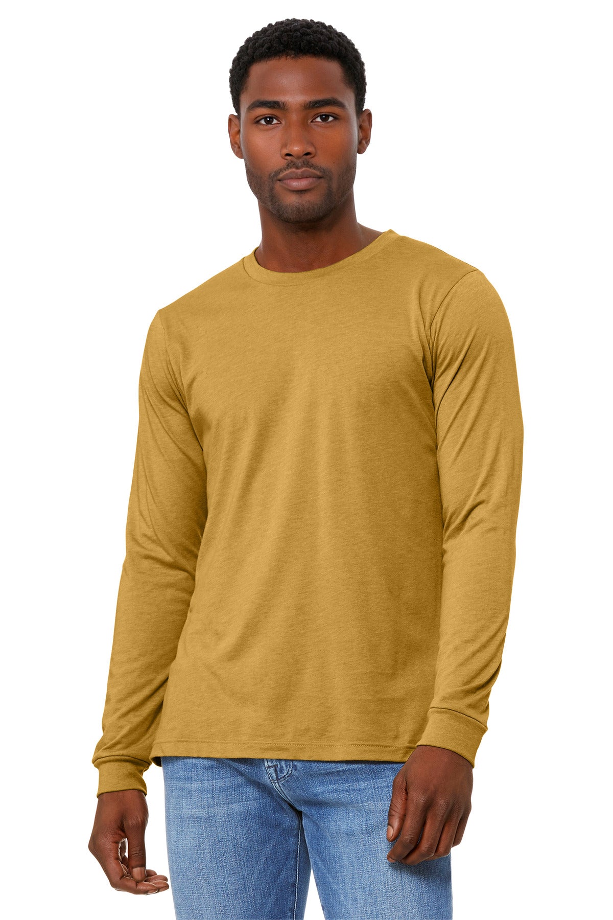BELLA+CANVAS® Unisex Heather CVC Long Sleeve Tee BC3501CVC