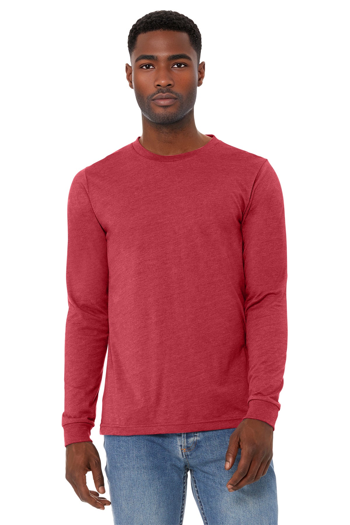BELLA+CANVAS® Unisex Heather CVC Long Sleeve Tee BC3501CVC