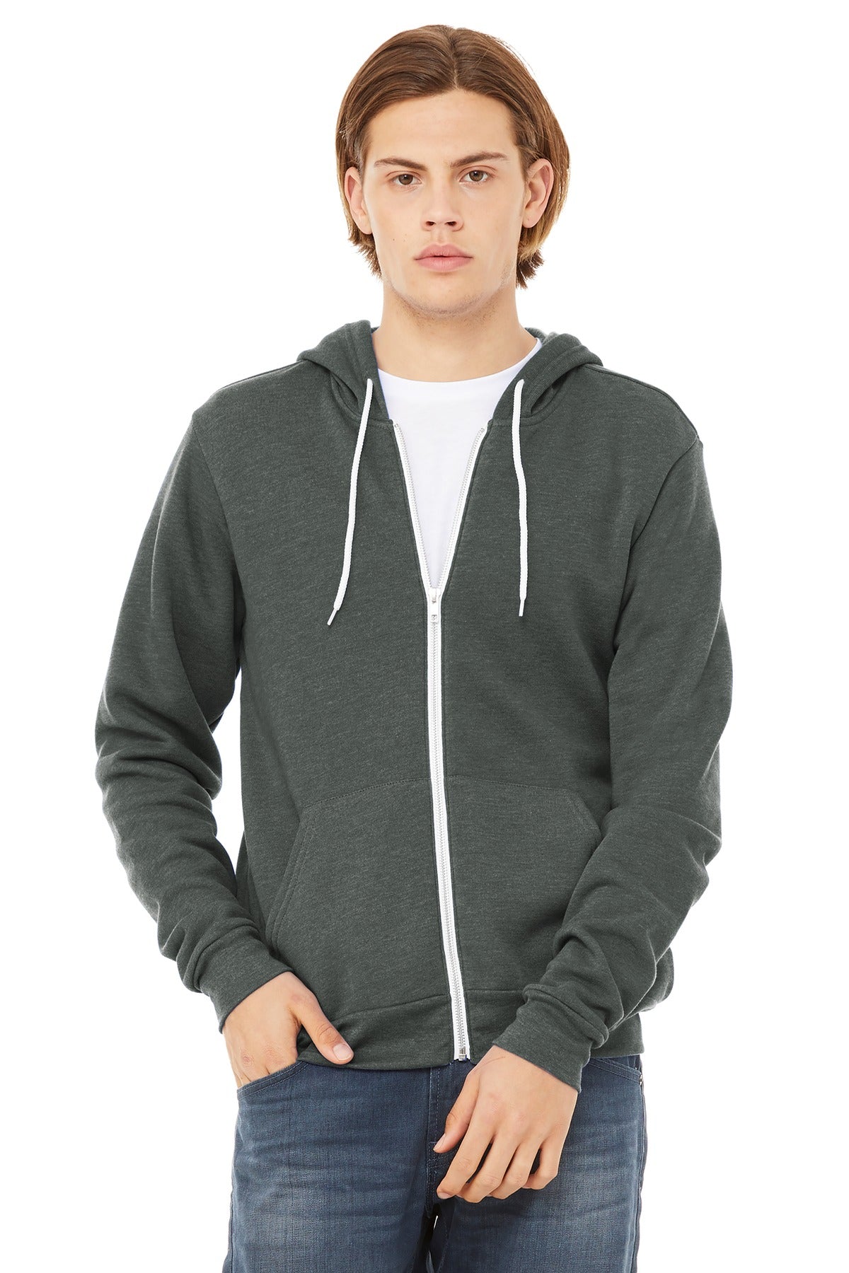 BELLA+CANVAS ® Unisex Sponge Fleece Full-Zip Hoodie. BC3739