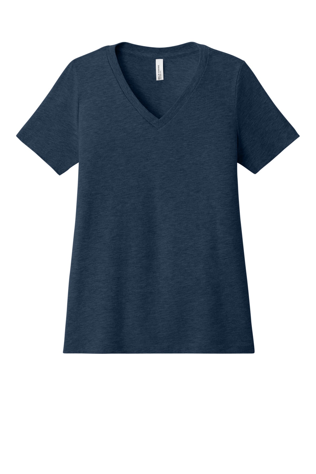 BELLA+CANVAS® Women's Relaxed Heather CVC V-Neck Tee BC6405CVC