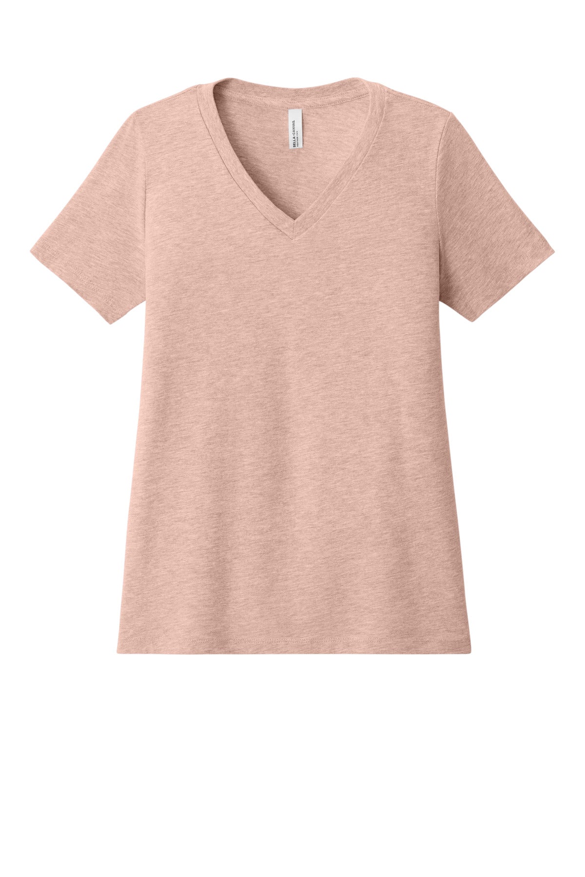 BELLA+CANVAS® Women's Relaxed Heather CVC V-Neck Tee BC6405CVC