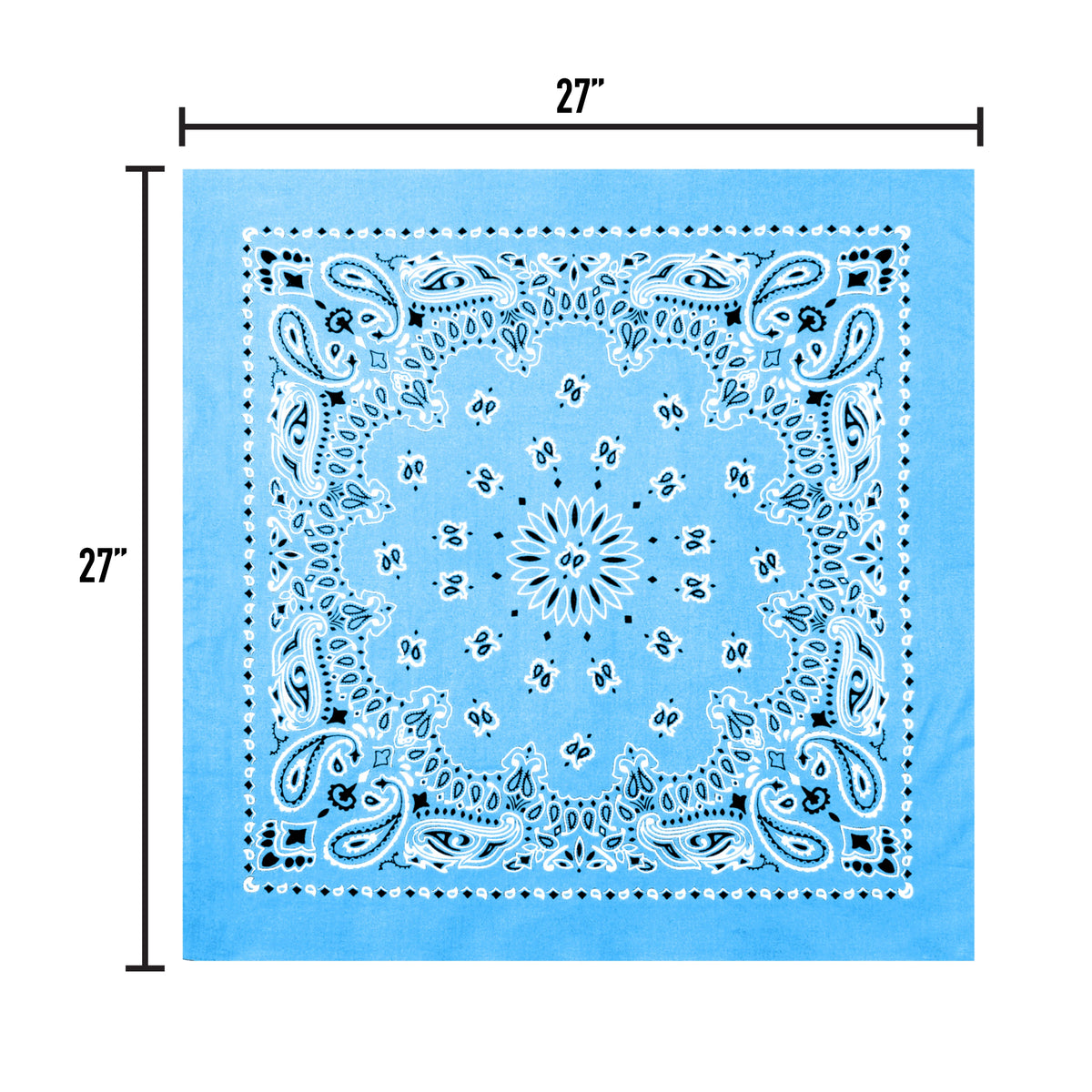Rothco Trainmen Paisley Bandana – Extra-Large - 27” X 27" - Rothco 4349-##LB