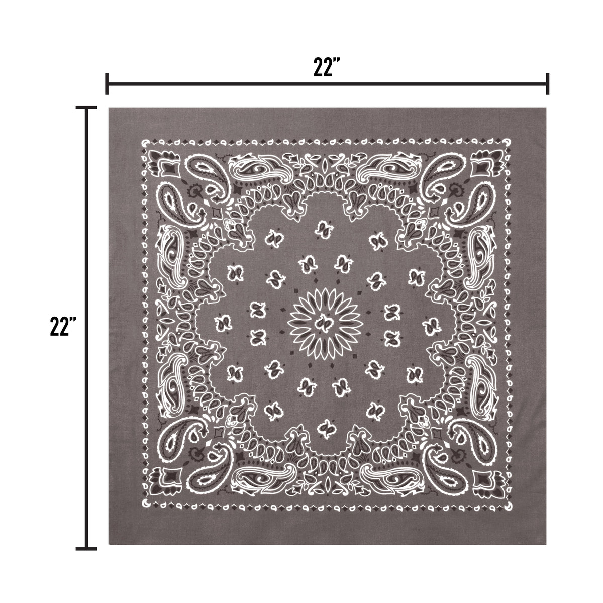 Rothco Trainmen Paisley Bandana - 22" X 22" - Rothco 4058