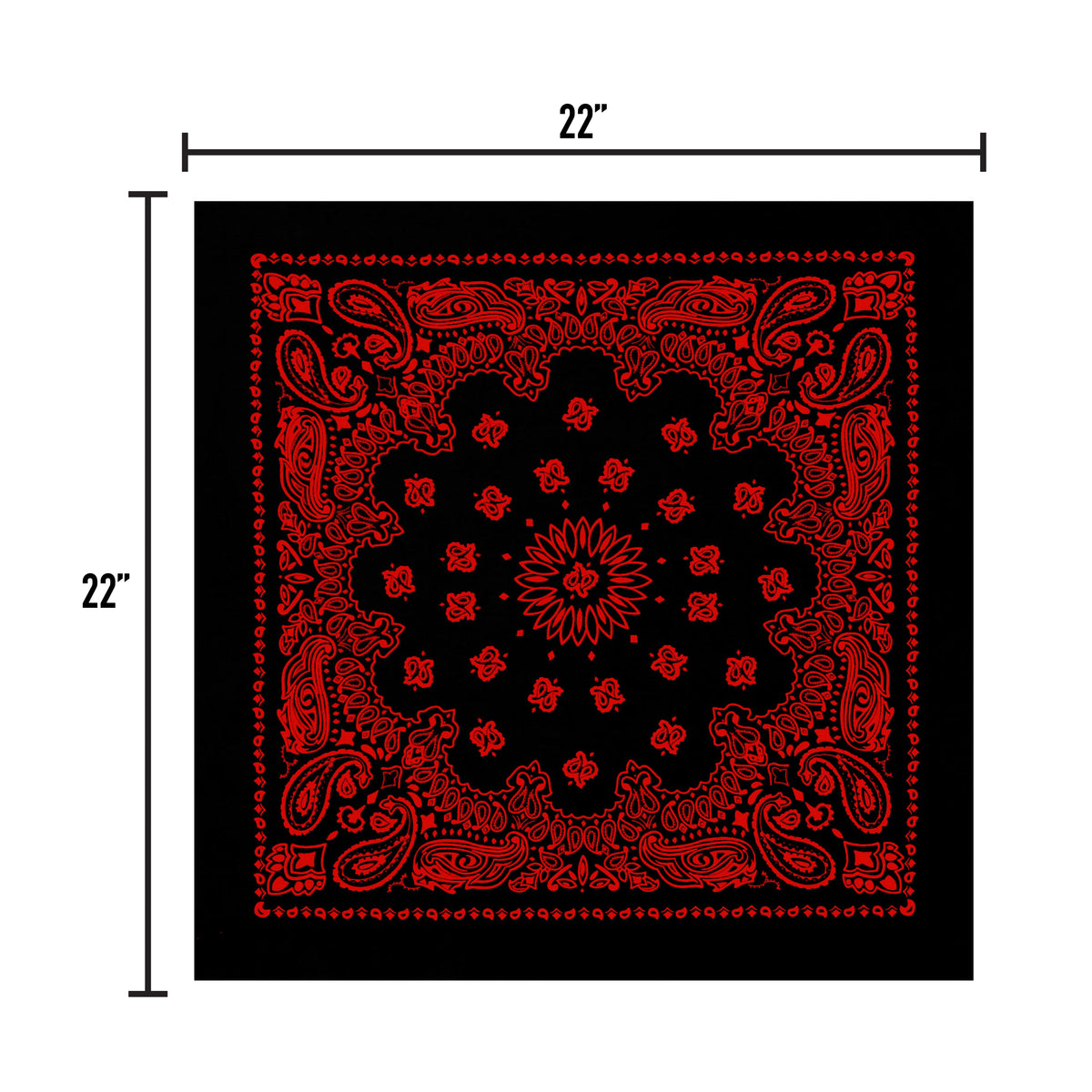Rothco Trainmen Paisley Bandana - 22" X 22" - Rothco 4043
