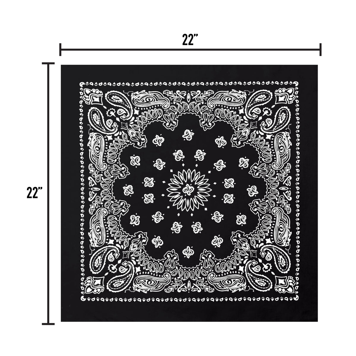 Rothco Trainmen Paisley Bandana - 22" X 22" - Rothco 4143