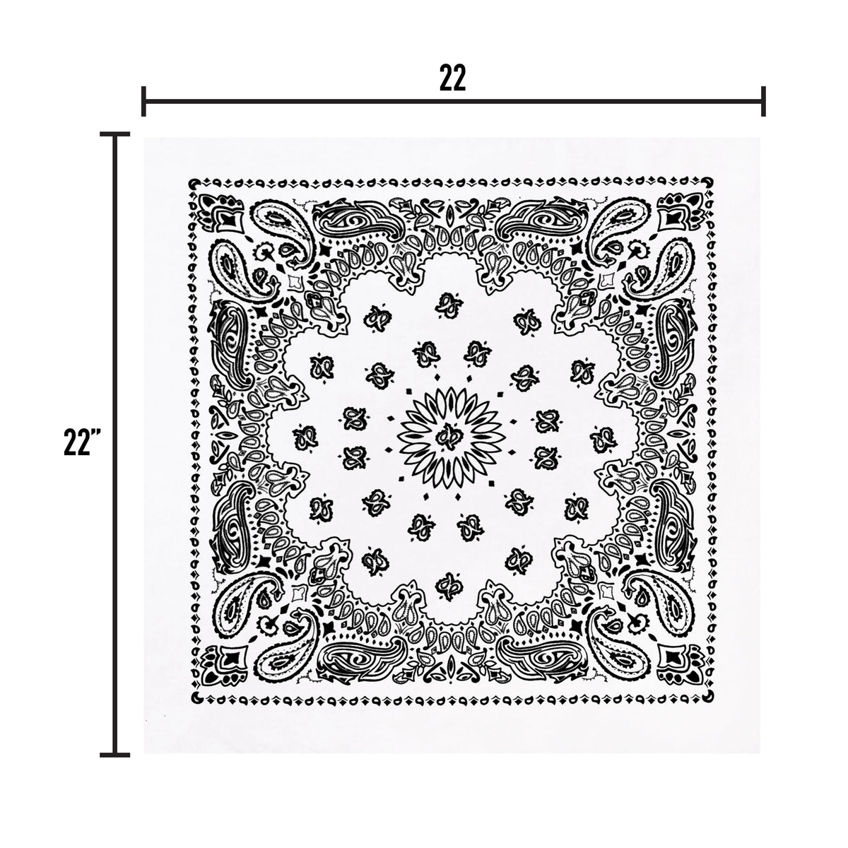 Rothco Trainmen Paisley Bandana - 22" X 22" - Rothco 4050