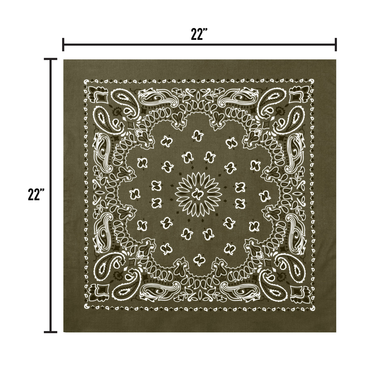 Rothco Trainmen Paisley Bandana - 22" X 22" - Rothco 4051