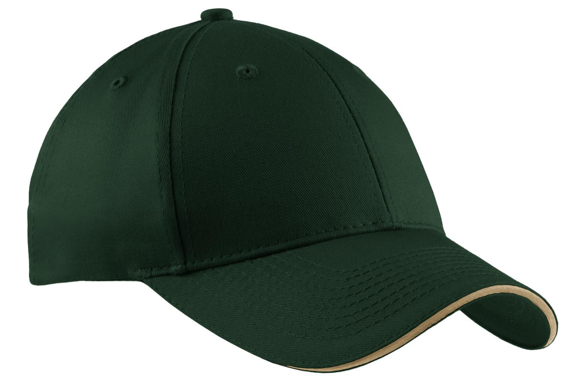 Port Authority® Cotton Twill Sandwich Bill Cap.  CP85