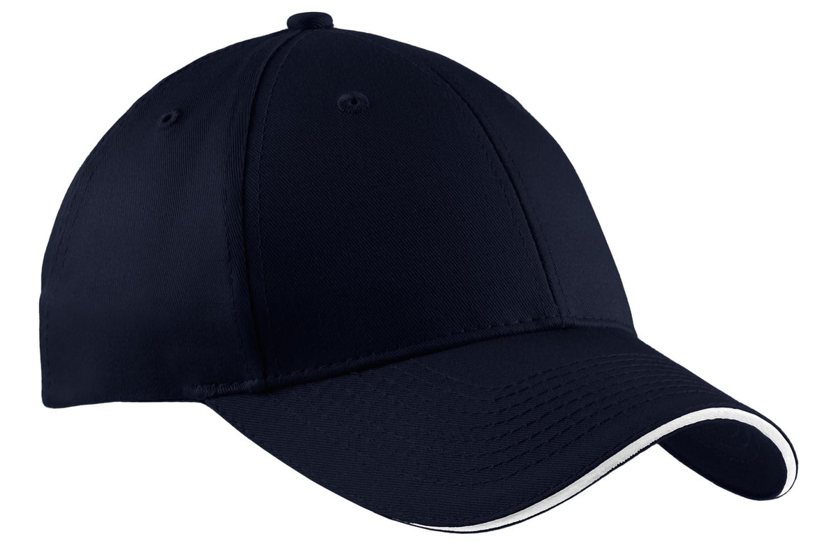 Port Authority® Cotton Twill Sandwich Bill Cap.  CP85