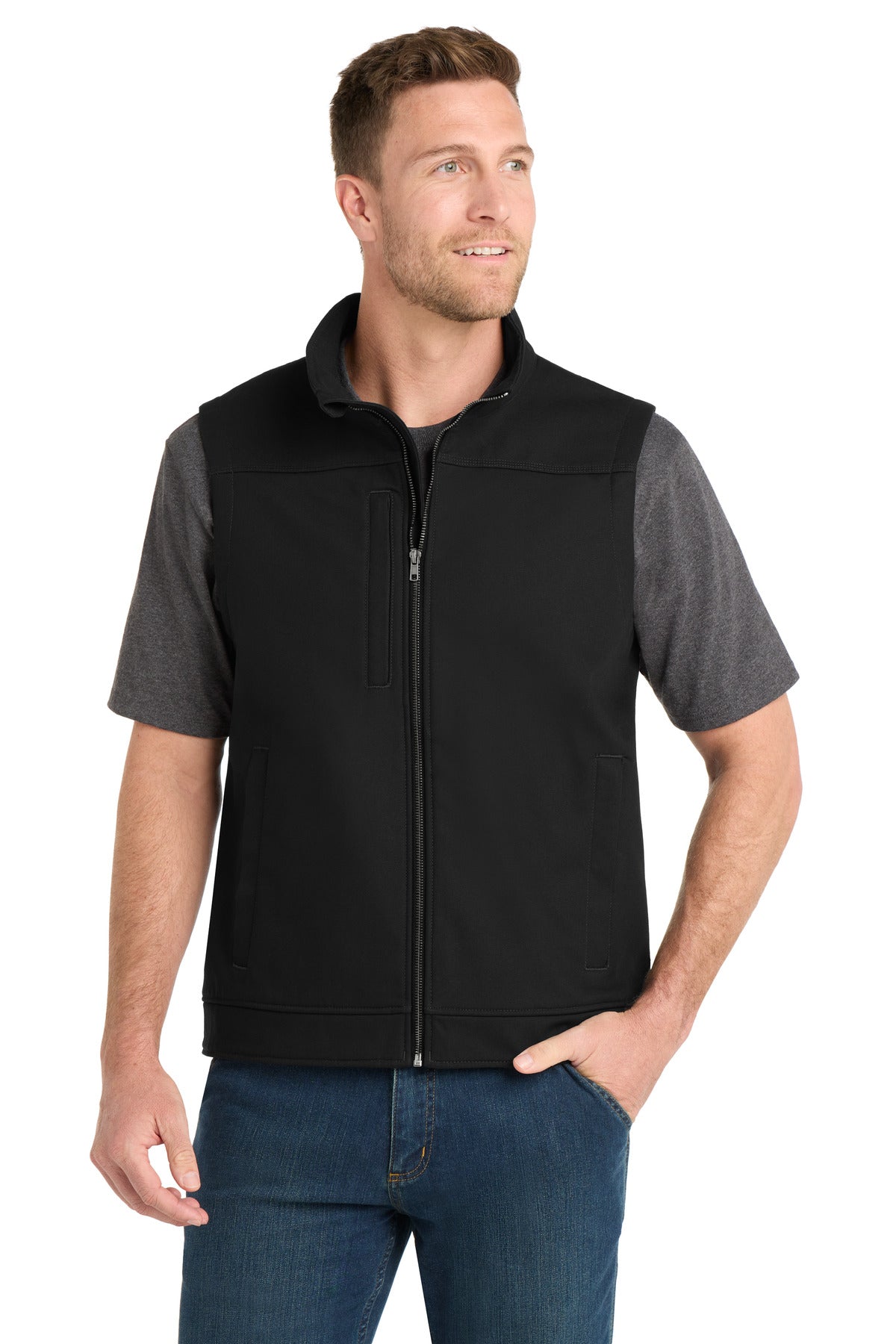 CornerStone® Duck Bonded Soft Shell Vest CSV60