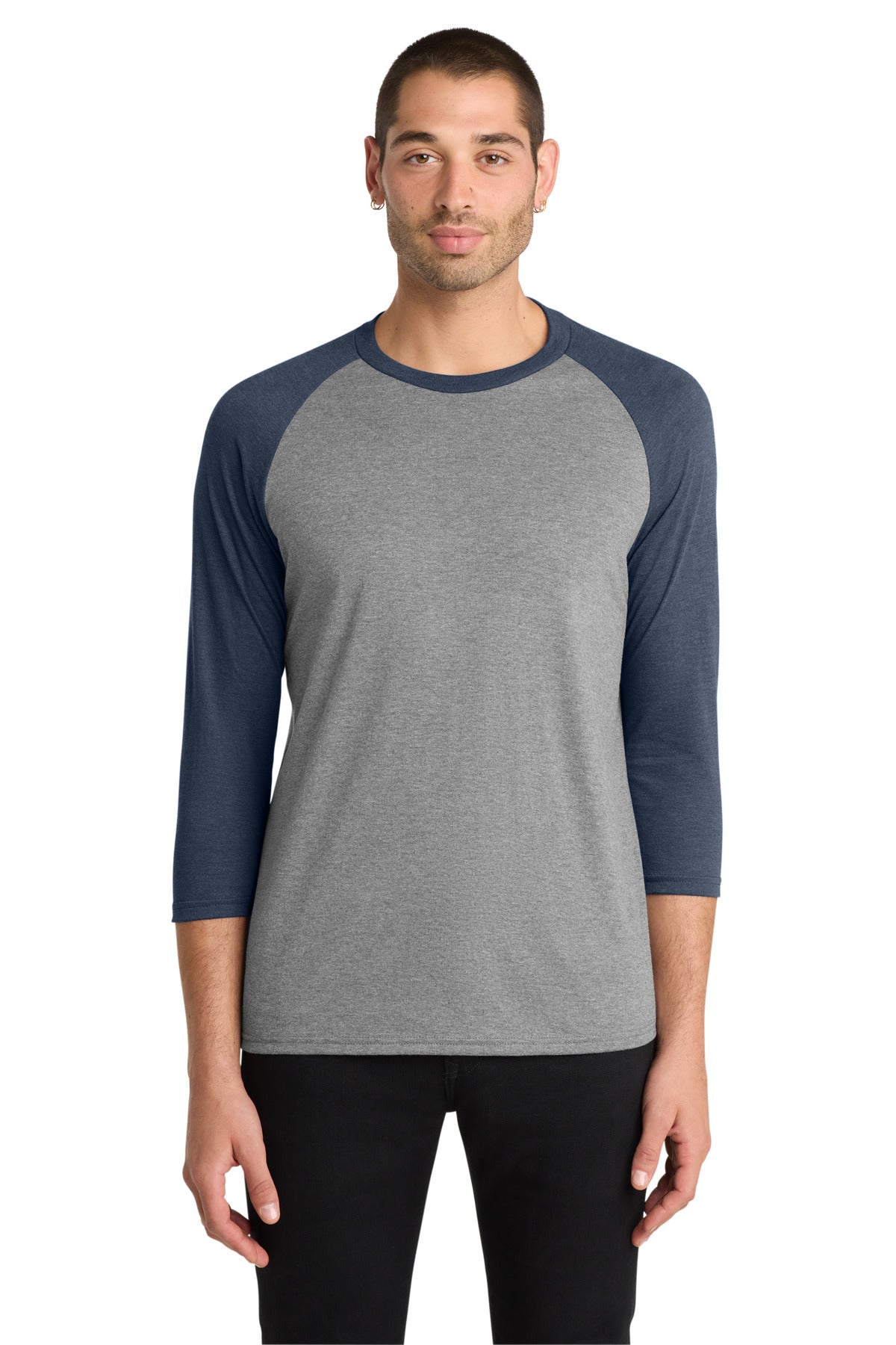 District ® Perfect Tri® 3/4-Sleeve Raglan. DM136