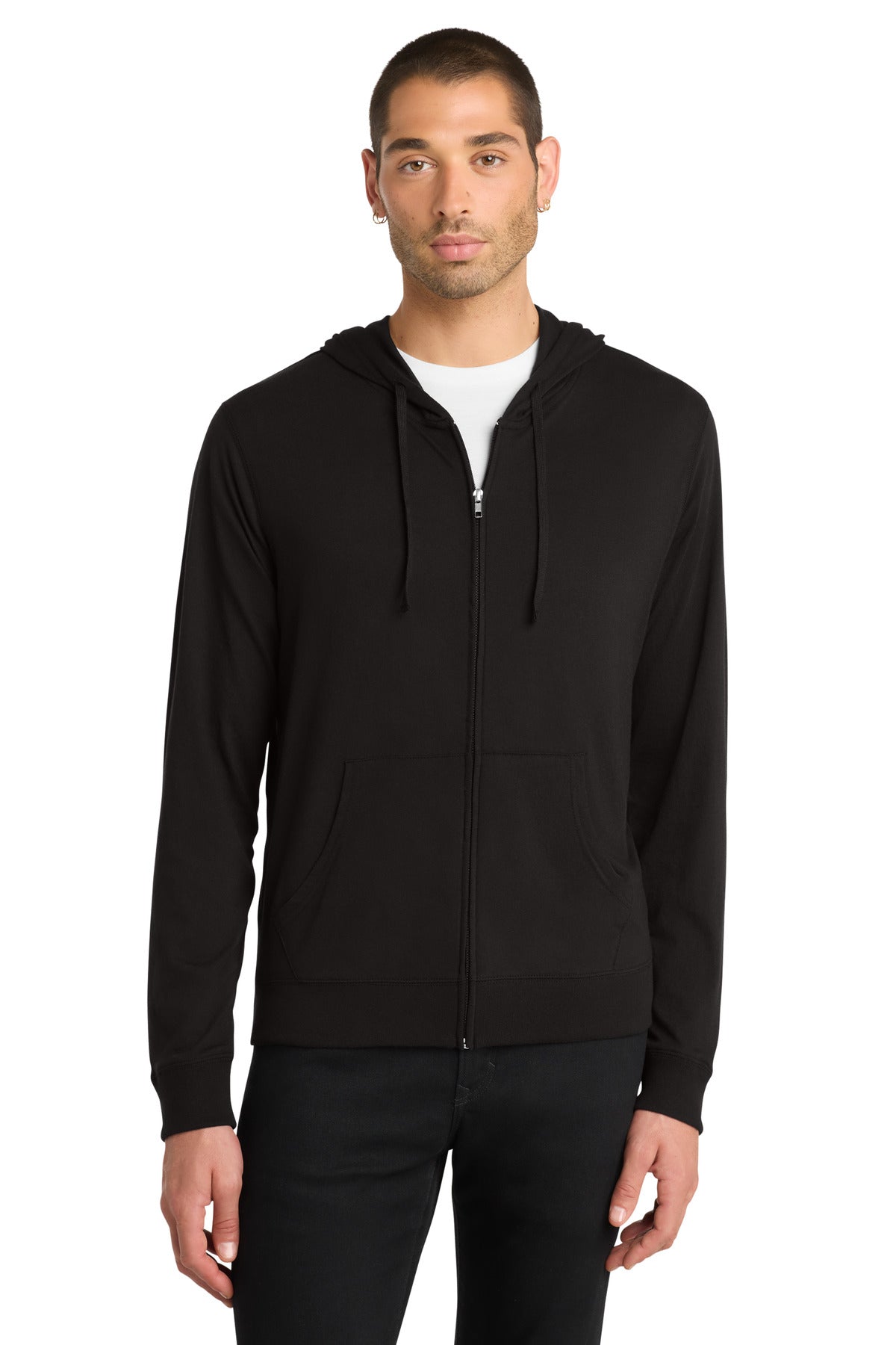 District® Jersey Full-Zip Hoodie. DT1100