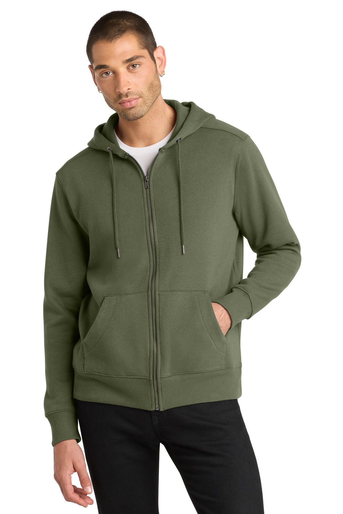 District ® Perfect Weight ® Fleece Full-Zip Hoodie DT1103