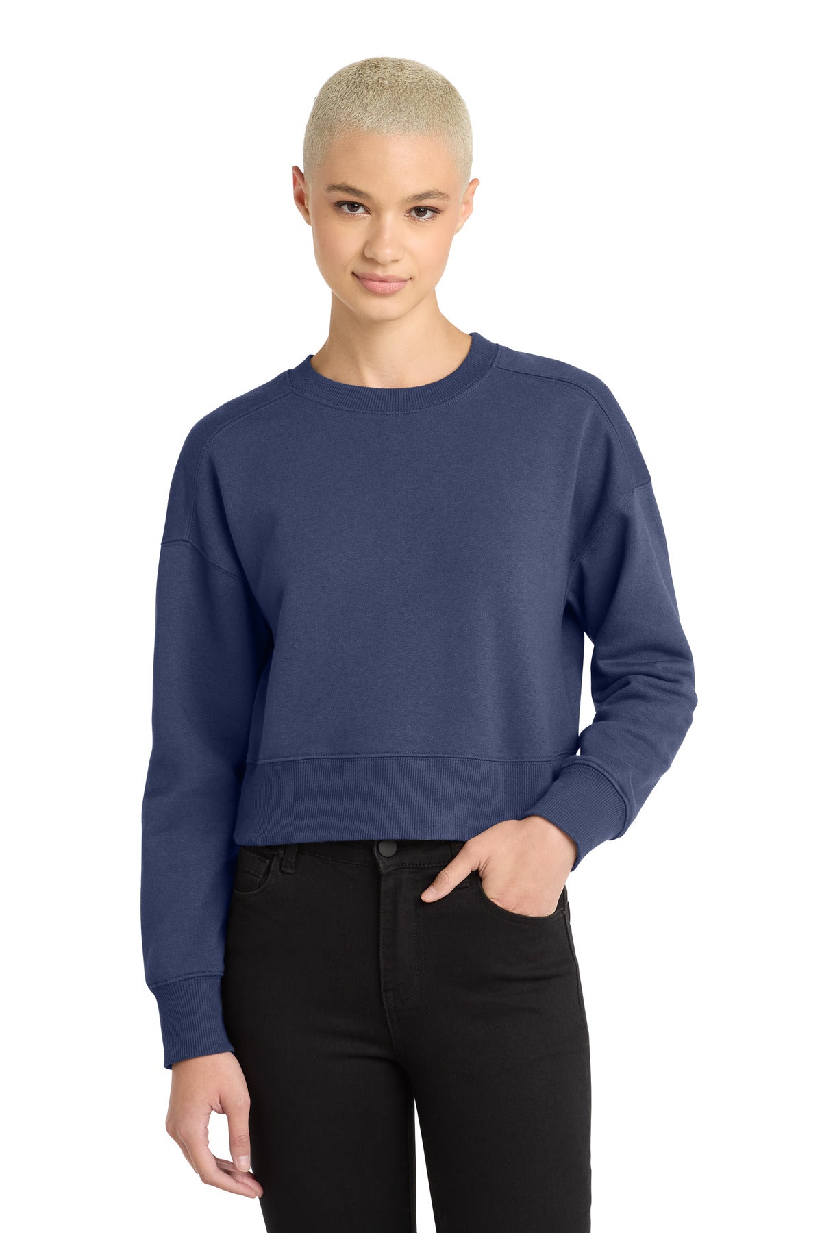 District ® Women's Perfect Weight ® Fleece Cropped Crew DT1105