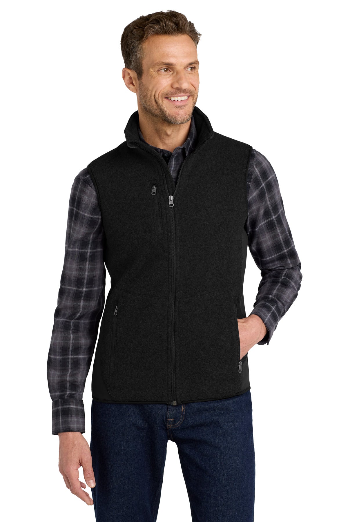 Port Authority® R-Tek® Pro Fleece Full-Zip Vest. F228