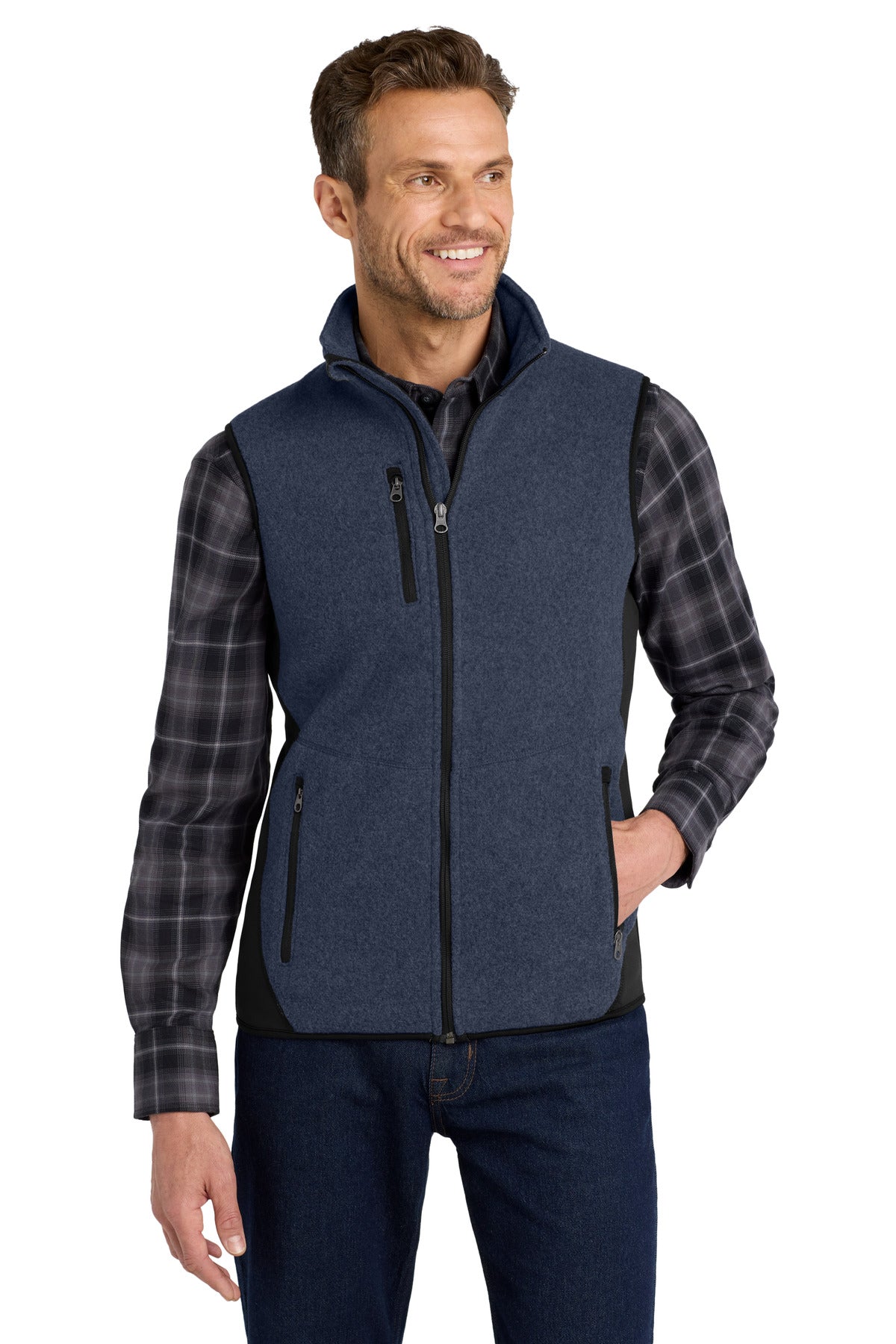 Port Authority® R-Tek® Pro Fleece Full-Zip Vest. F228