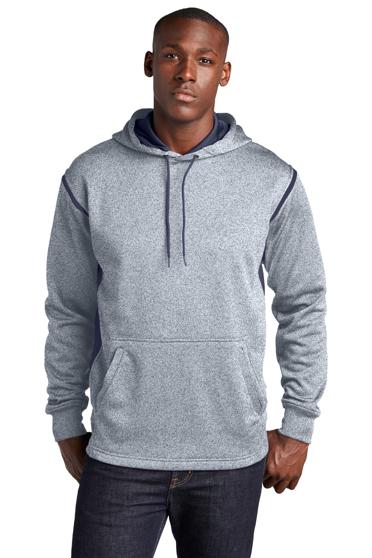 Sport-Tek® Tech Fleece Colorblock Hooded Sweatshirt. F246