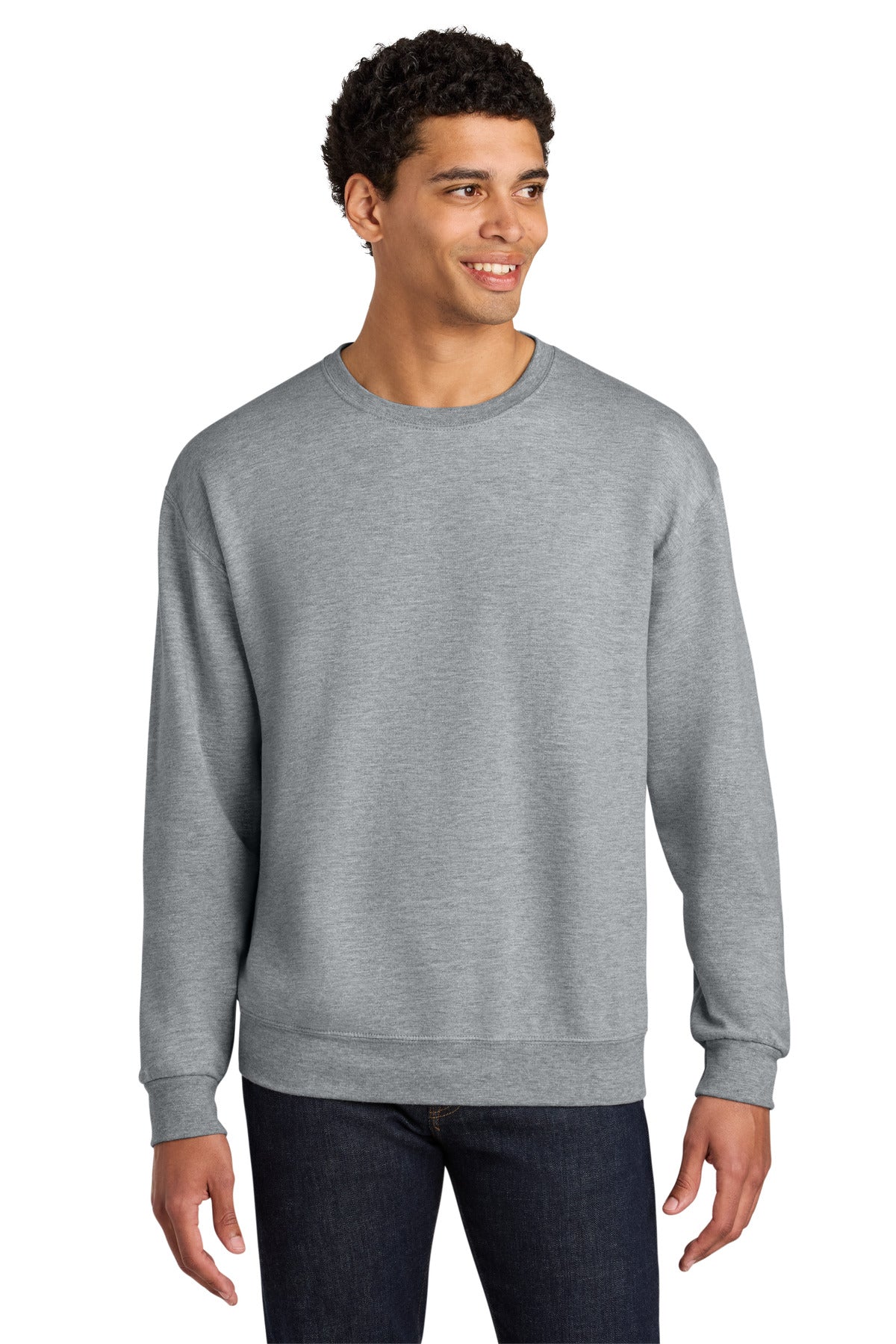 Jerzees Ultimate® Unisex CVC Ring Spun Crewneck Sweatshirt IC48M