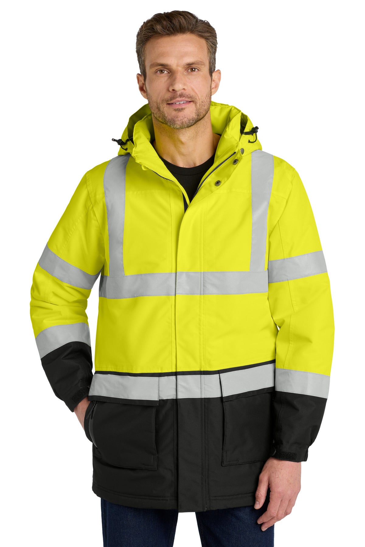 Port Authority® ANSI 107 Class 3 Safety Heavyweight Parka. J799S
