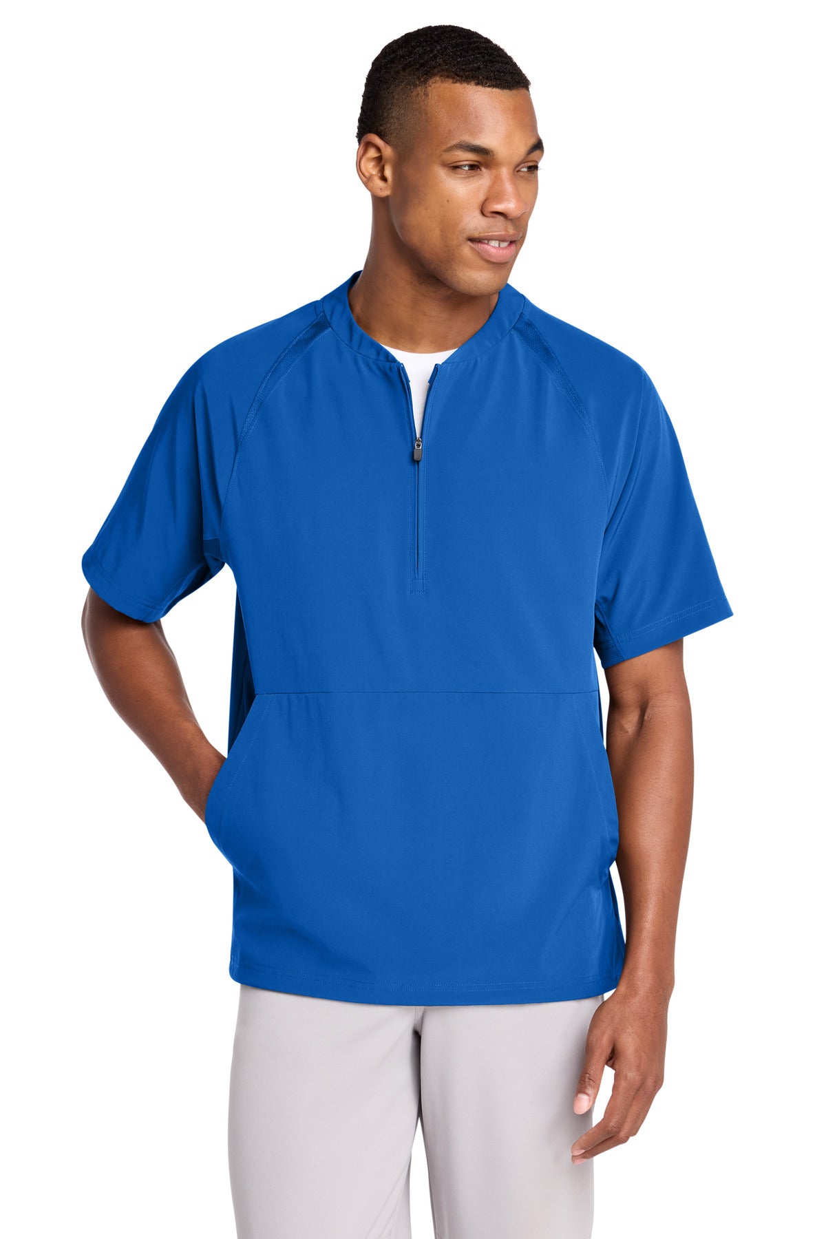 Sport-Tek® Repeat 1/2-Zip Short Sleeve Jacket JST489