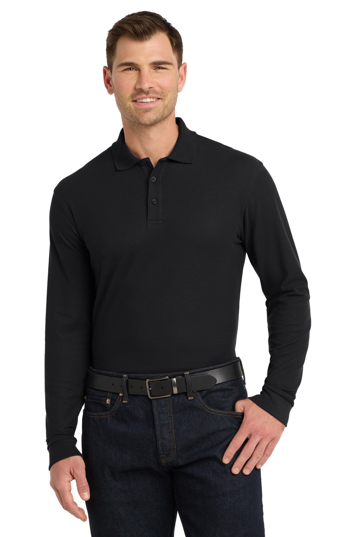 Port Authority® Long Sleeve Core Classic Pique Polo. K100LS