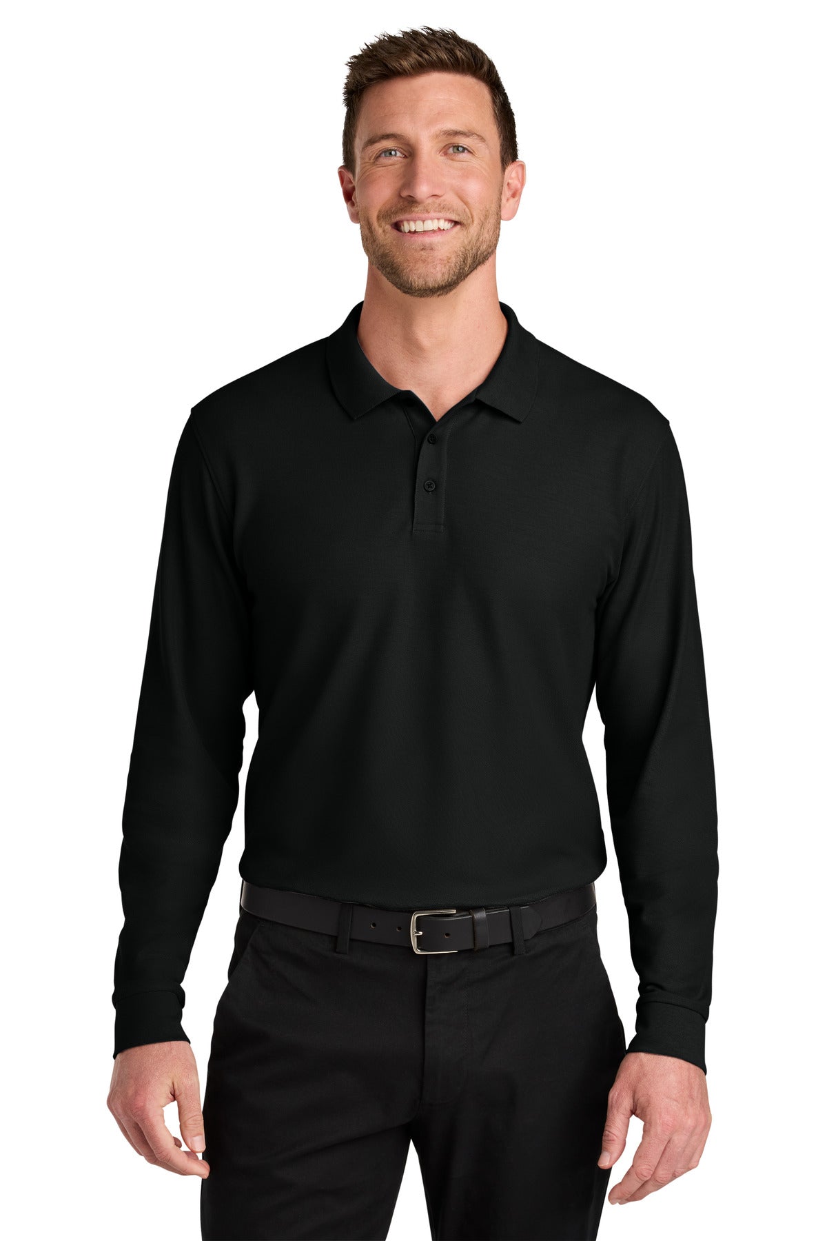 Port Authority® Wearever Signature Pique Long Sleeve Polo K200LS