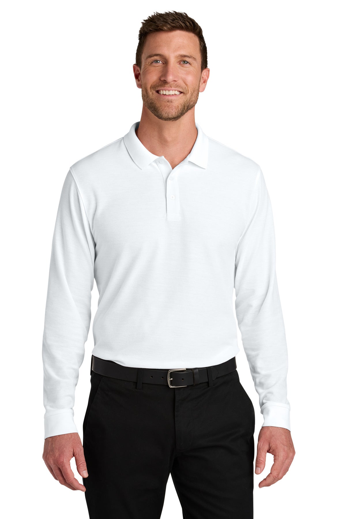 Port Authority® Wearever Signature Pique Long Sleeve Polo K200LS