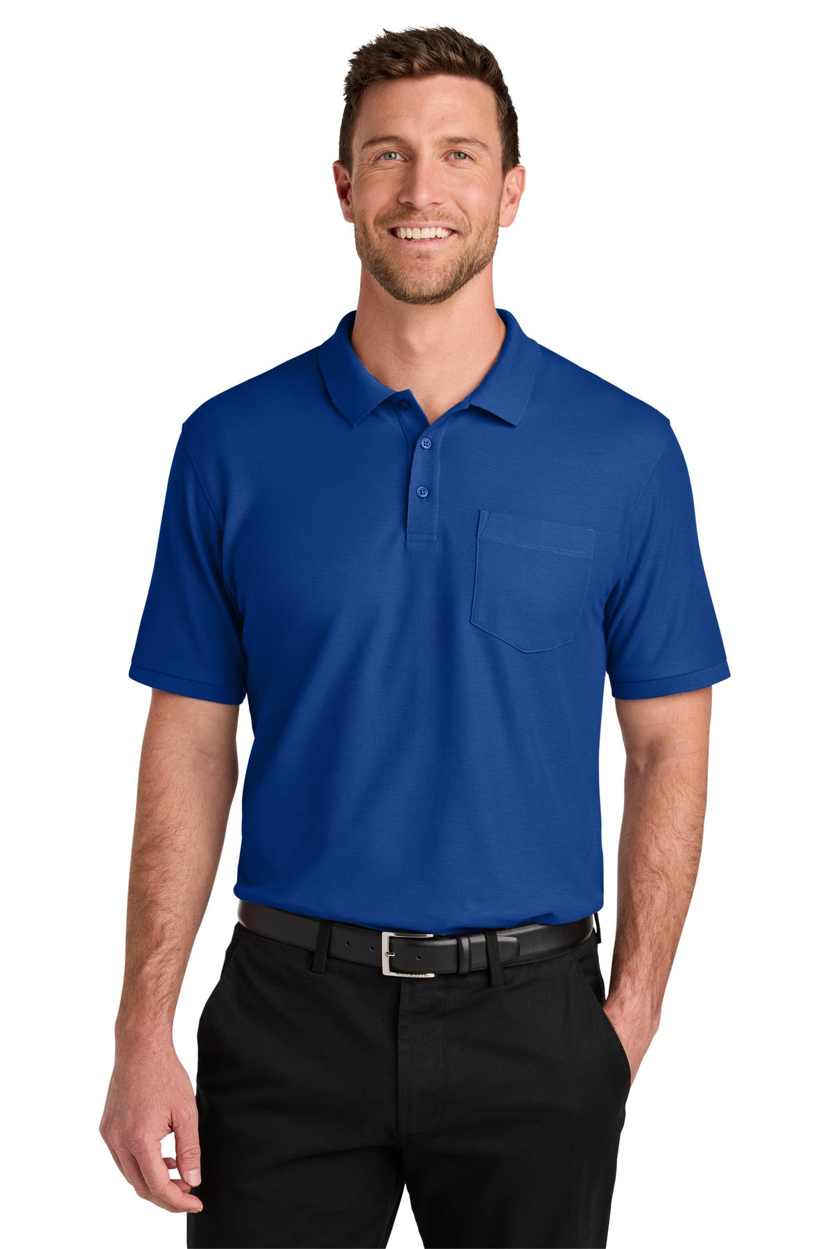 Port Authority® Wearever Signature Pique Pocket Polo K200P